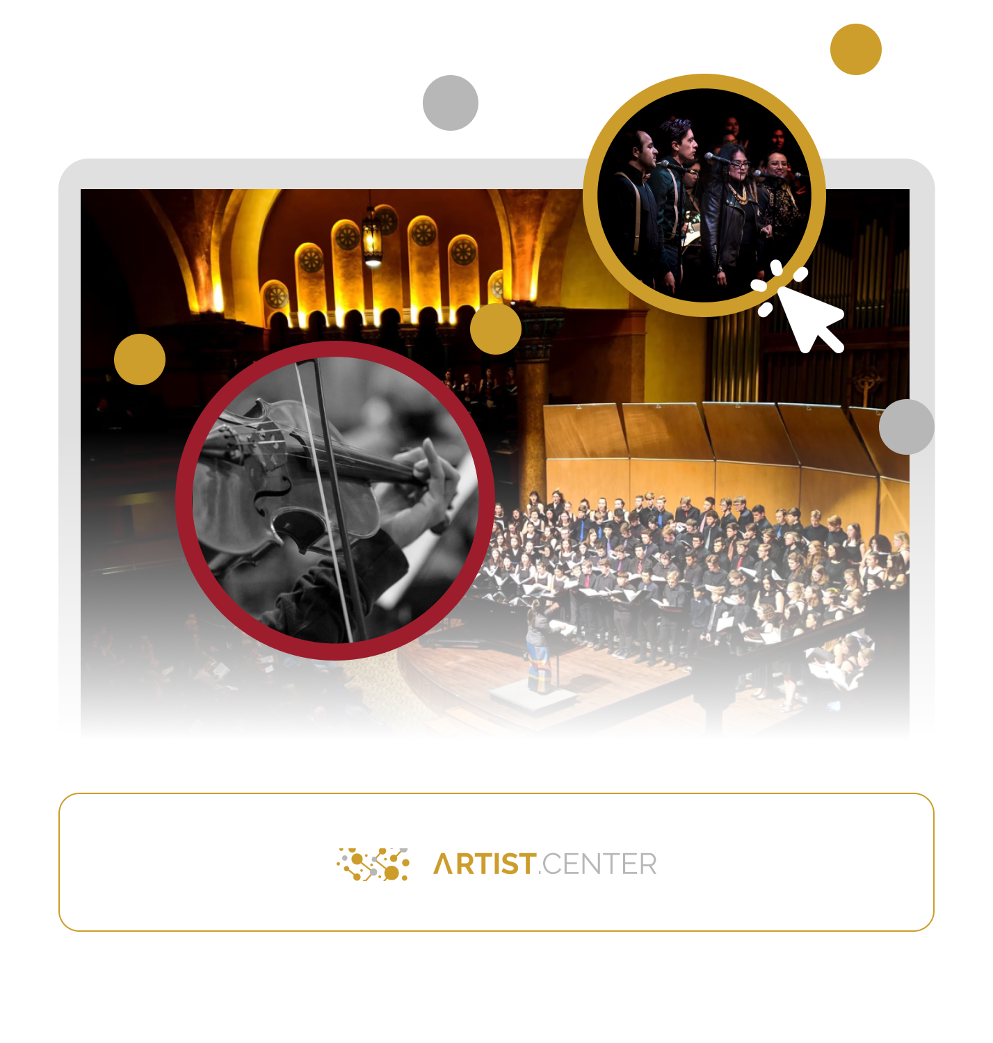 Musical website created with Artist Center